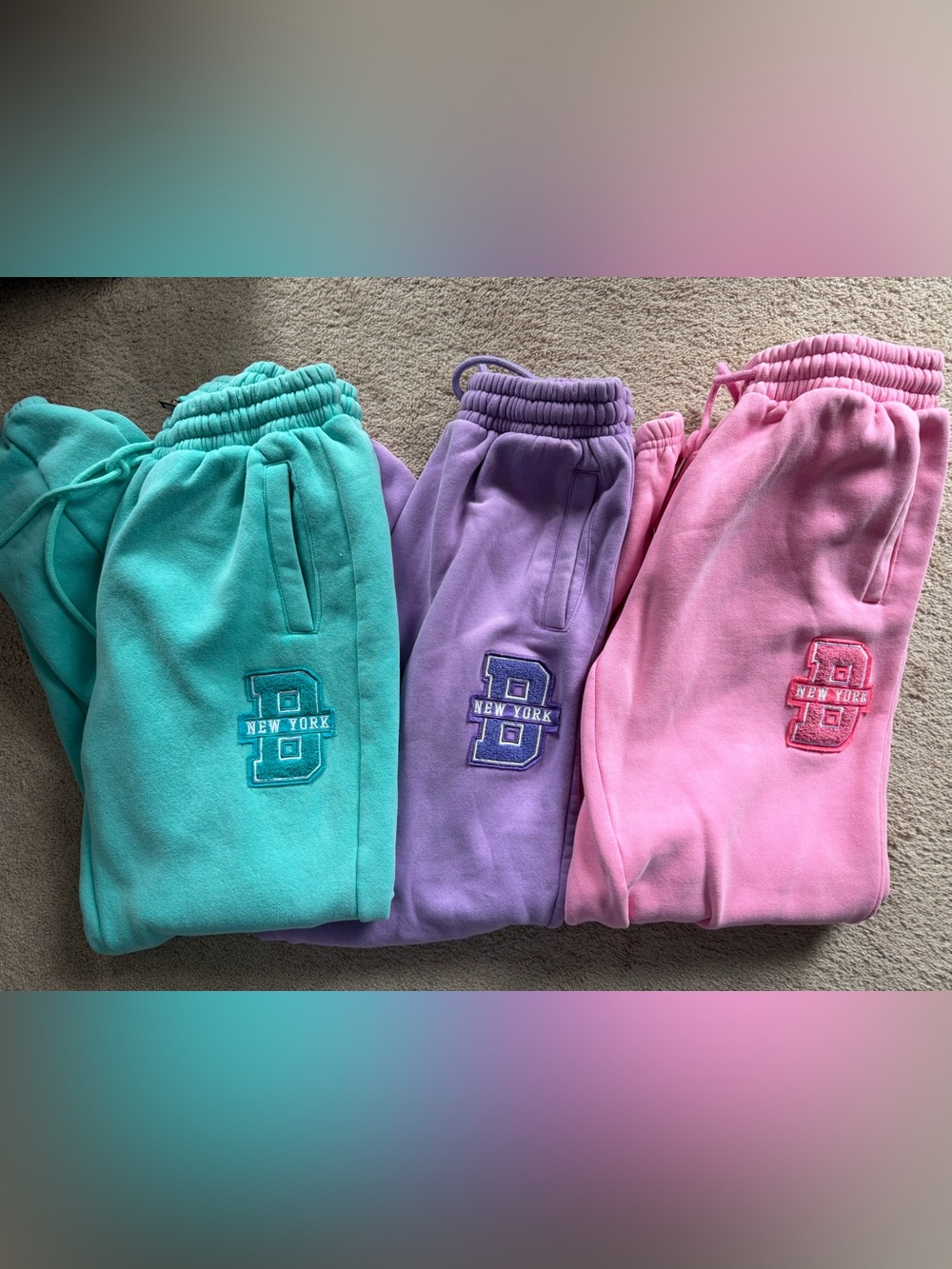NWOT Varsity Joggers in Laffy Taffy Purple - Leveled Up Buffalo - Size Medium